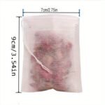 100Pcs Disposable Tea Bags With String And Heal Seal - Non-Woven Fabric Spice Filters For Tea Infuser - Convenient And Mess-Free Brewing - Image 5