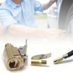 1Pc Car Automotive Inflatable Pump Connector Quickly Fill Your Tires With A Press-On Nozzle