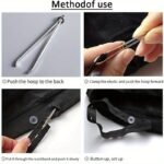 1Pc Durable Elastic Band Clip & Needle Guide - Easy-To-Use Sewing Tool For Diy Projects, Trouser Belts | White, Time-Saving & Versatile With High-Quality Clips, Sewing Accessories - Image 2