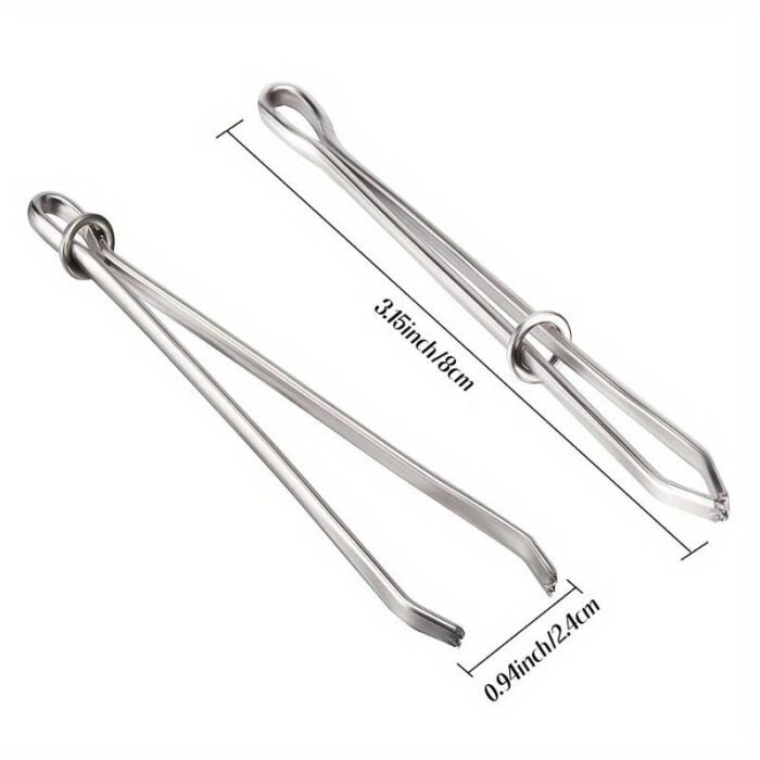 1Pc Durable Elastic Band Clip & Needle Guide - Easy-To-Use Sewing Tool For Diy Projects, Trouser Belts | White, Time-Saving & Versatile With High-Quality Clips, Sewing Accessories - Image 4