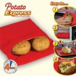 Large Microwave Potato Bag, Sweet Potato Corn Heating Tool Bag, Microwave Cooker Bag Eid Al-Adha Mubarak