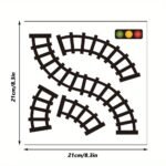 1 Roll Highway Washi Tape, Paper Material, Creative Transportation Railway Road Parking Lot Design, Masking Tapes For Arts Diy Crafts, Vehicle Car Themed Party Supplies - Image 13