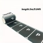 1 Roll Highway Washi Tape, Paper Material, Creative Transportation Railway Road Parking Lot Design, Masking Tapes For Arts Diy Crafts, Vehicle Car Themed Party Supplies - Image 14