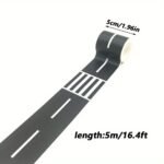 1 Roll Highway Washi Tape, Paper Material, Creative Transportation Railway Road Parking Lot Design, Masking Tapes For Arts Diy Crafts, Vehicle Car Themed Party Supplies - Image 16