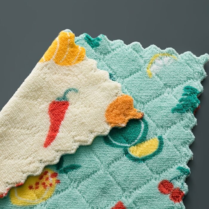 5Pcs Super Absorbent Kitchen Dishcloths - Reusable, Quick-Dry Towels For Efficient Cleaning - Image 7