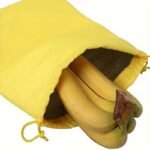 Yellow Banana Storage Bag With "Banana" Label - Durable, Washable Pp Material, Perfect For Fresh Fruit Organization In The Kitchen, Kitchen Storage|Vibrant Yellow Bag|Durable Pp Material, Fruit Bags - Image 5