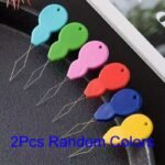 10Pcs Sewing Ease Plastic Needle Threaders, Durable & Vibrant, Assorted Colors, For Hand & Machine Sewing, Quilting & Crafting Helper - Image 4