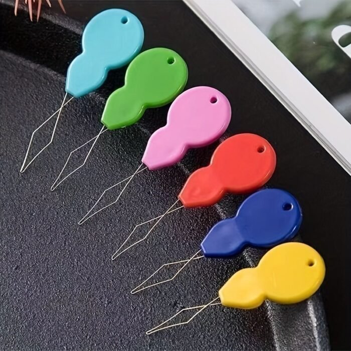 10Pcs Sewing Ease Plastic Needle Threaders, Durable & Vibrant, Assorted Colors, For Hand & Machine Sewing, Quilting & Crafting Helper - Image 7
