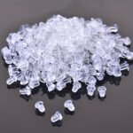 100Pcs Earring Rack Silicone Earring Pin Backs Ear Stud Soft Transparent Plastic Silicone Bullet Clutch Earrings Backing For Earrings Safety Accessories