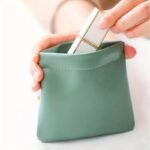 1Pc High Quality Mini Storage Pouch - Self-Closing Lightweight Travel Organizer For Coins, Lipstick, Makeup - Compact Multi-Functional Clutch In Sky Blue, Orange, Pink, Green, Vibrant Color Selection | Smooth Texture Finish, High Quality Bag - Image 2