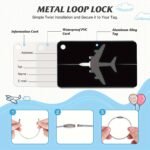 5Pcs Aluminum Alloy Luggage Tags Set, With Secure Steel Loop, Sturdy & Stylish, Perfect For Easy Identificationneeds - Image 5