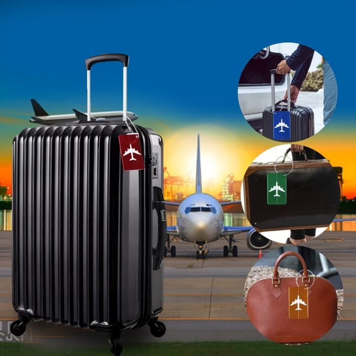 5Pcs Aluminum Alloy Luggage Tags Set, With Secure Steel Loop, Sturdy & Stylish, Perfect For Easy Identificationneeds - Image 8