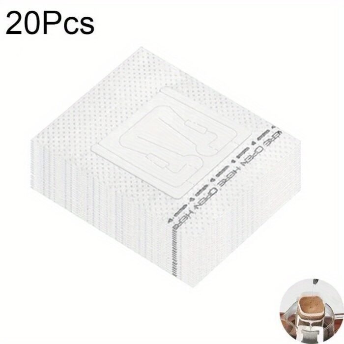 20/50Pcs Disposable Coffee Filter Paper Bags With Handles - Drip-Proof, High-Quality, Perfect For Espresso & Tea, Ideal For Home, Office, Or Commercial Use, Coffee Accessories - Image 3