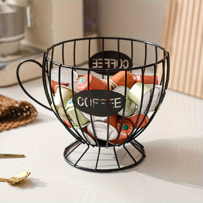 1Pc Nordic Style Coffee Capsule Rack Light Luxury Home Snack Candy Storage Rack Coffee Shop Bar Display Rack - Image 1