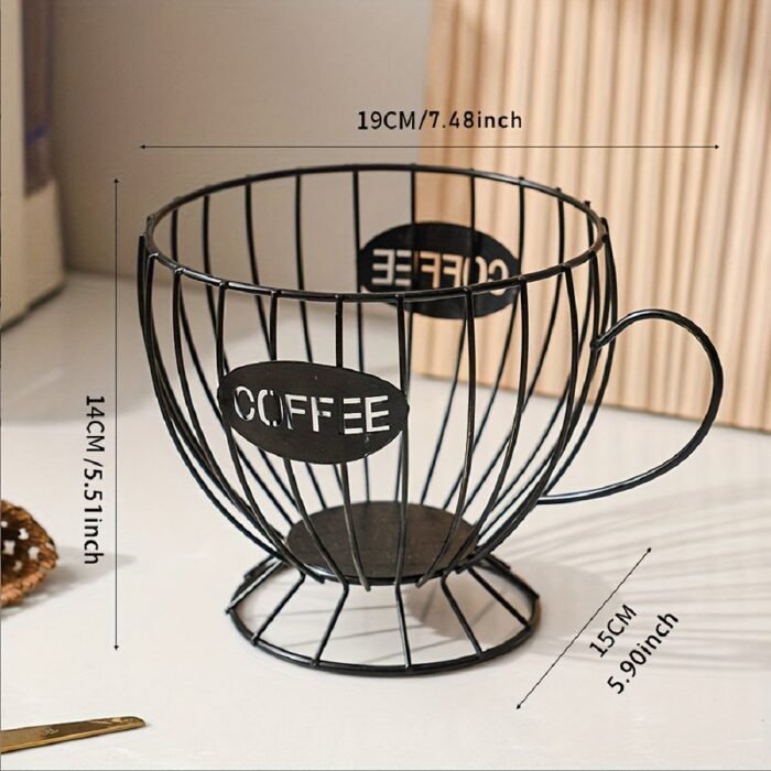 1Pc Nordic Style Coffee Capsule Rack Light Luxury Home Snack Candy Storage Rack Coffee Shop Bar Display Rack - Image 4