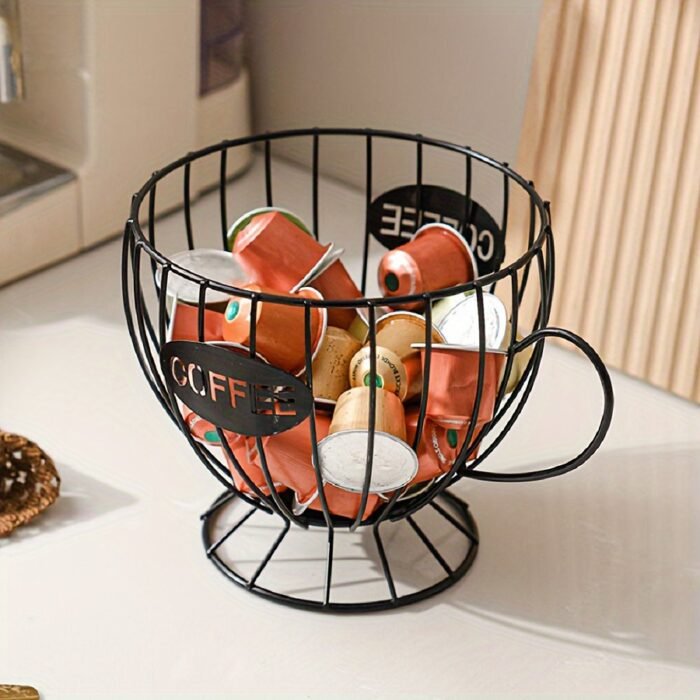 1Pc Nordic Style Coffee Capsule Rack Light Luxury Home Snack Candy Storage Rack Coffee Shop Bar Display Rack - Image 5