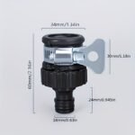 Universal Quick-Connect Rotating Hose Adapter Nipple Set - Durable Plastic, Easy-Fit For Car Wash & Garden Irrigation, Compatible In Europe & America (1Pc) - Image 2