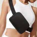 Solid Color Durable Chest Bag, Buckle Nylon Versatile Belt Bag, Sport Adjustable Strap Crossbody Waist Bag