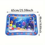 Extra-Large Inflatable Water Play Mat For Youngsters & Youngsters - Colorful Underwater Scene With Floating Toys, Promotes Movement & Sensory Development, Perfect Gift For Boys & Girls - Image 2
