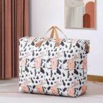 Large Capacity Moisture-Proof Storage Bag - Durable Non-Woven Multifunctional Quilt And Clothes Organizer For Home And Travel, Portable Car Storage Solution With Handles (1-Pack) - Image 3