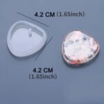 6Pcs Diy Keychain Pendant Silicone Mold Set Crystal Epoxy Resin Mold Round Rectangle Pendants Jewelry Making Casting Mould Resin Casting Molds - Image 5