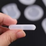 6Pcs Diy Keychain Pendant Silicone Mold Set Crystal Epoxy Resin Mold Round Rectangle Pendants Jewelry Making Casting Mould Resin Casting Molds - Image 4