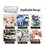 1 Roll Of Double-Sided Transparent Tape - Suitable For Office, School, Diy, Crafts, Scrapbooking, Art, Crafts, Card Making, And Gift Wrapping, As Well As For Valentine'S Day, Party Supplies, Birthday Gifts, And Other Adhesive Needs. - Image 2