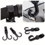 2Pcs-360? Rotating Multipurpose Stroller Hooks ? Durable Cart & Bike Hanger, Organizer Accessory For Parents, Travel Hook - Image 3