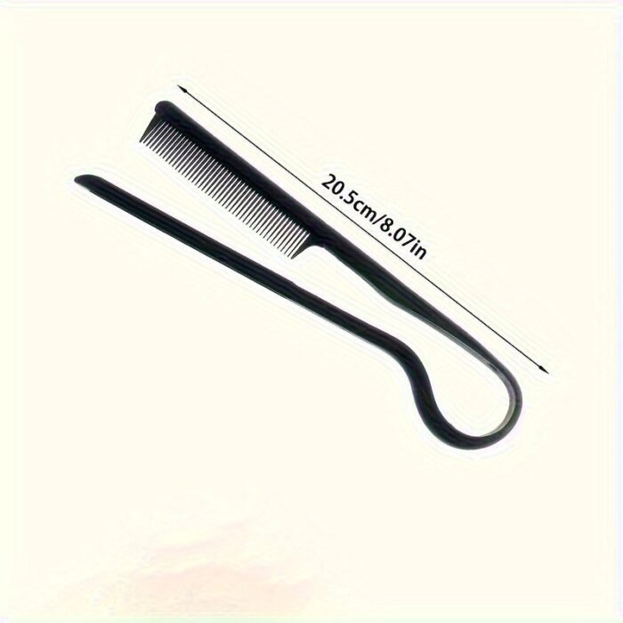 Professional V-Shaped Hair Styling Comb - Casual Plastic Finishing Comb For Straightening & Cutting - Practical Hairdressing Tool - Image 4