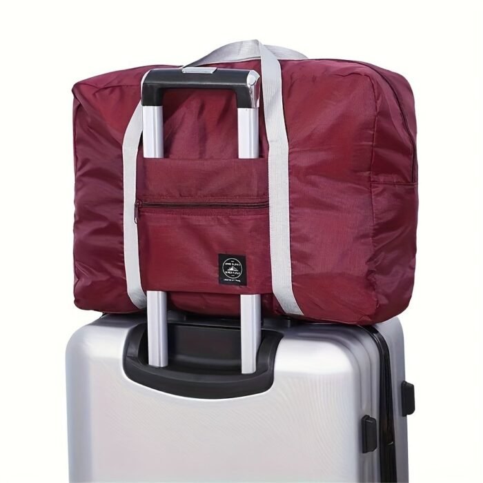 1Pc Foldable Travel Storage Bag With Zipper Closure - Large Capacity Lightweight Polyester Organizer For Clothes, Underwear, Towels & Socks, Multi-Color Options, Hand Washable, Clothes Storage, Portable Clothing Organizer, Convenient Carryall - Image 5