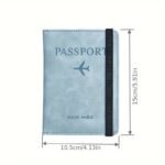 1Pc Stylish Rfid Passport Holder With Multi-Functional Travel Wallet And Cute Card Holder - Image 14
