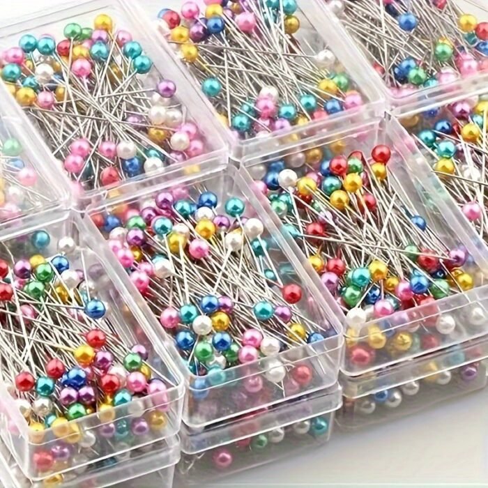 Bulk Pack Of 100 Large Head Pins With Beaded Ends For Diy Crafts And Sewing Projects - Mixed Colors - Image 2