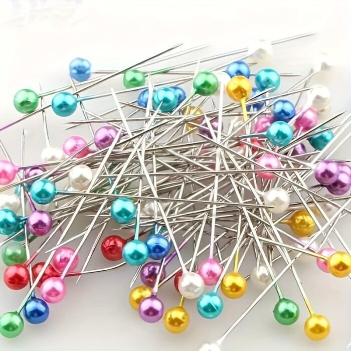 Bulk Pack Of 100 Large Head Pins With Beaded Ends For Diy Crafts And Sewing Projects - Mixed Colors - Image 3