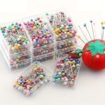 Bulk Pack Of 100 Large Head Pins With Beaded Ends For Diy Crafts And Sewing Projects - Mixed Colors