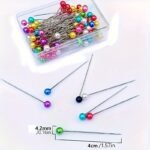 Bulk Pack Of 100 Large Head Pins With Beaded Ends For Diy Crafts And Sewing Projects - Mixed Colors - Image 4