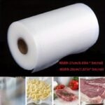 1 Roll Pe Vacuum Sealer Bags For Food Storage, One-Time Use, Various Sizes (11.99/15.01/16.99/19.99/22.0/24.99/27.99 Cm Width) X 5.0 Meter Length, Preserve Freshness