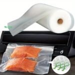 1 Roll Pe Vacuum Sealer Bags For Food Storage, One-Time Use, Various Sizes (11.99/15.01/16.99/19.99/22.0/24.99/27.99 Cm Width) X 5.0 Meter Length, Preserve Freshness - Image 2