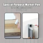 4-Pack Deep Hole Long Nib Markers, 2Cm/0.78In, Waterproof Metal Perforating Pens For Woodworking, Bathroom, And Decoration - Black, Blue, Red, Green - Image 8