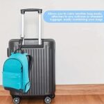 1Pc Multi-Functional Luggage Strap With Secure Buckle Closure, Adjustable Anti-Theft Travel Packing Accessory, Durable Nylon With Keychain, Wet Wipe Clean, Compatible With All Sized Suitcases And Backpacks - Image 2