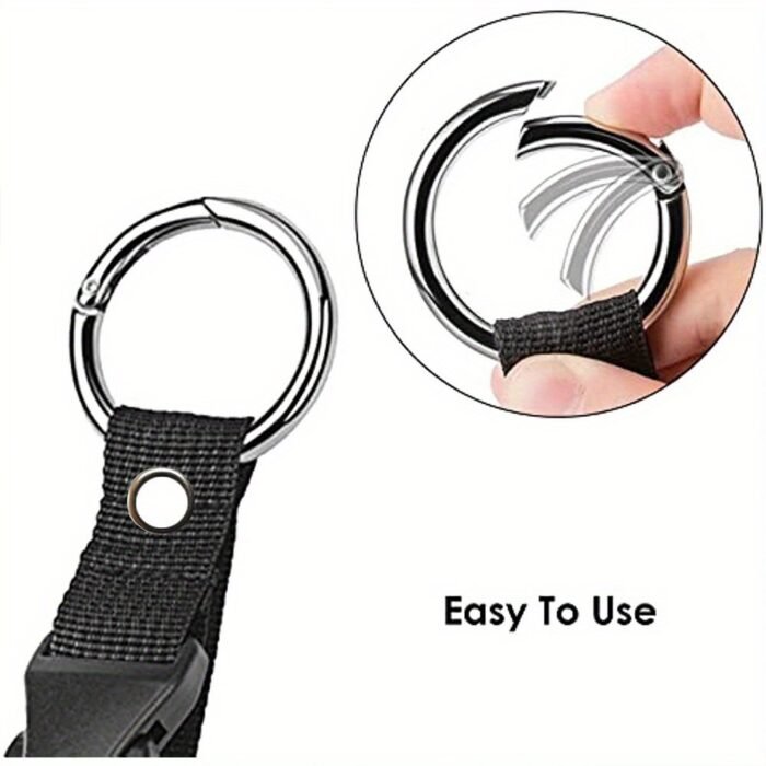 1Pc Multi-Functional Luggage Strap With Secure Buckle Closure, Adjustable Anti-Theft Travel Packing Accessory, Durable Nylon With Keychain, Wet Wipe Clean, Compatible With All Sized Suitcases And Backpacks - Image 8
