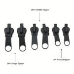 6Pcs Instant Zipper Kit With Universal Design & Multiple Sizes, Replacement Zippers, Travel Accessories, Essential For Travel And Outings - Image 3