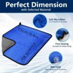 4-Pack Microfiber Chamois Car Towels - Super Absorbent, Ultra-Thick, Lint-Free Detailing Cloth For Polishing, Washing & Drying - Image 4
