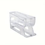 3-Tier Egg Storage Rack For Refrigerator & Kitchen Countertop - Sliding & Rolling Dispenser With Automatic Egg Pickup, Food-Safe Plastic, Space-Saving Design For Freshness Preservation, Egg Organizer For Refrigerator, Compact Layout, Durable Plastic, Meal Preppers, Modern Kitchenware, Hygienic Material, Home Cooks - Image 8