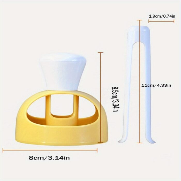 1Pc Universal Diy Donut Making Kit - Pp Non-Stick Plastic Donut Cutter With Dipping Tool, Easy-To-Use Home Kitchen Baking Tool - Image 2
