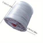 1Pc Durable And Elastic Rubber Beading Cord, 50.0 Meter Long, Suitable For Diy Jewelry Making, Versatile Elastic String For Bracelets And Necklaces - 1Pc - Image 5