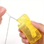 1Pc Lemon Yellow Automatic Needle Threader, Diy Hand Sewing Threader, Hand Machine Stitch Insertion Sewing Tool, Household Crafts & Sewing Supplies - Image 6