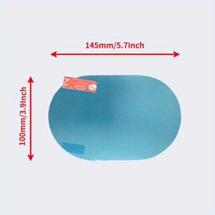 2Pcs Car Anti-Rain Clear Film For Rear Lenses - Protection Nozzle Waterproof Film - Car Sticker Fittings - 100X145Mm (9.91X14.48Cm) - Image 2