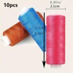 10 Rolls Of Assorted Color Polyester Sewing Thread For Sewing Enthusiasts And Beginners - Image 5