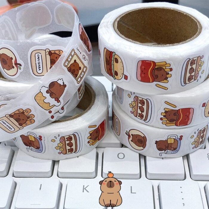 500Pcs Kabibara Curl Stickers Suitable For Laptops, Scrapbooks, Phones, Skateboards, And Guitars, High Quality Diy Decorative Holiday Gift Cards Cute Stickers - Image 4