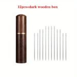 12/30Pcs Self-Threading Needles, Assorted Sizes, Threading-Free, Elderly Blind Needles, Hand Sewing, Quilting, Clothing & Cross S - Image 9